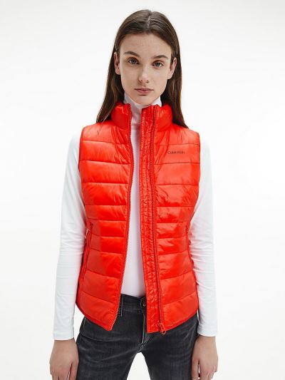 Calvin Klein Ruhák HU281828 | Calvin Klein Packable Lightweight Down Női Mellény Rózsaszín